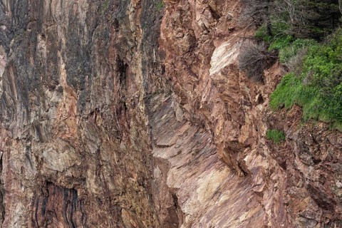 Steep cliff