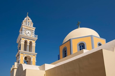 Dome and Church-tower of Catholic Cathedral of St John the Baptist
