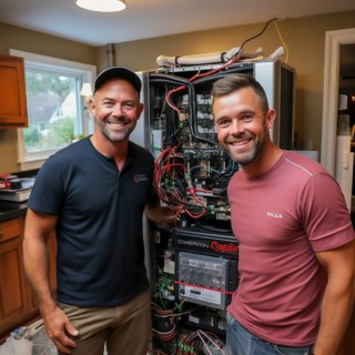Handyman install a heat pump