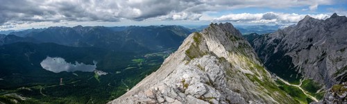 View from the summit of the Suedliche Riffelspitze