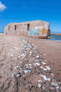 Bunkers on the beach