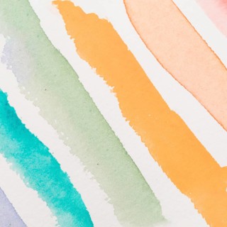 Strokes colorful translucent dye