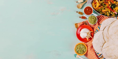 Tortillas mexican food tablecloth