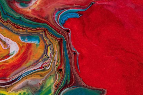 Multicolour colourful background acrylic pouring
