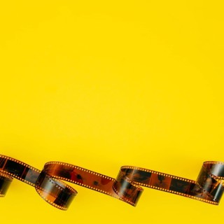 Flat lay cinema elements with copyspace