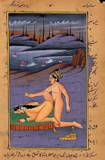 Depiction of an erotic scene