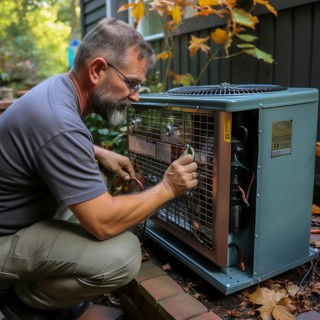 Handyman install a heat pump