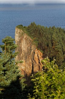 Steep cliff