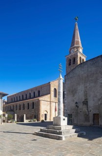 Monument Croce Del Patriarcato Gradese with Basilica di Sant Eufemia