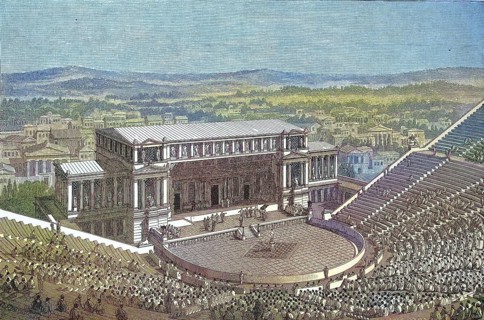 The Dionysus Theatre in Athens was the most important theatre of Greek antiquity