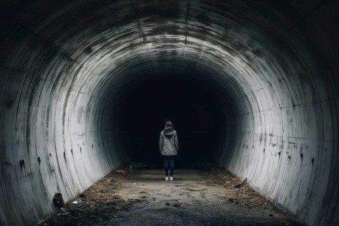 Teen with depression