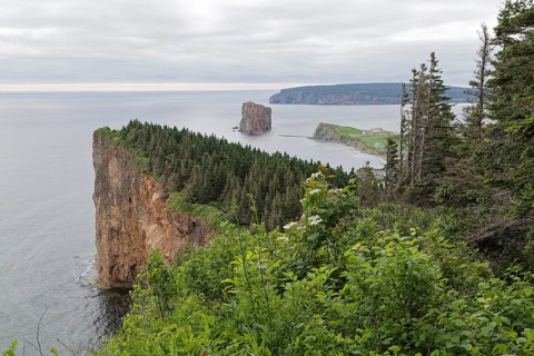 Steep cliff