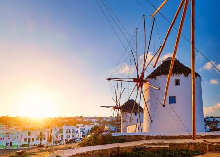 Famous tourist attraction of Mykonos