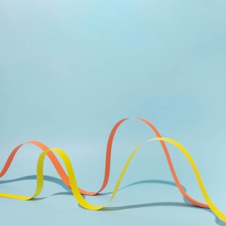 Orange yellow ribbon