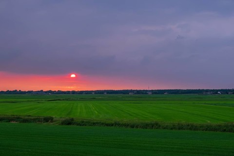 Sunset on the North Sea island of Terschelling