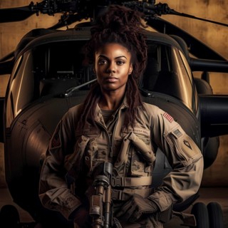 Young proud pilot stands in front of a combat helicopter