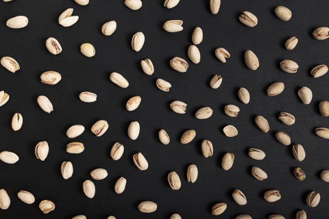 Flat lay pistachios