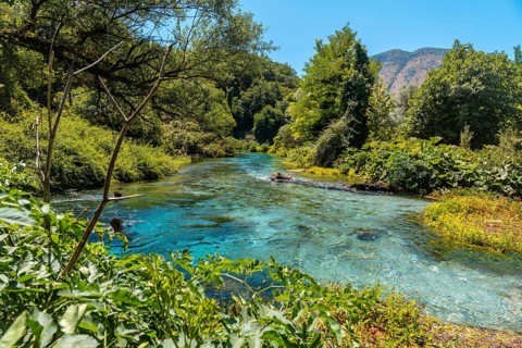 The Blue eye river