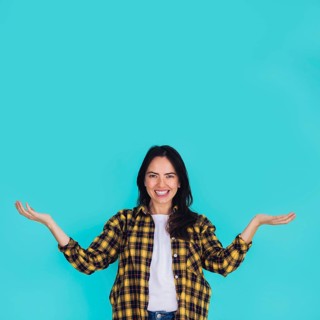 Modern woman posing