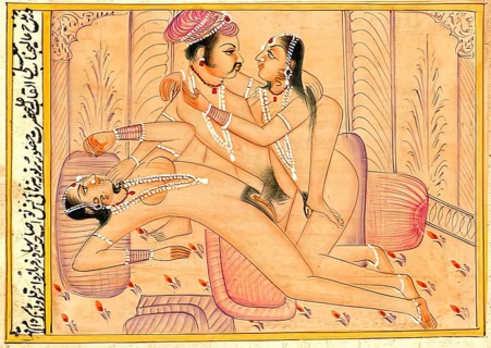 Man with two woman