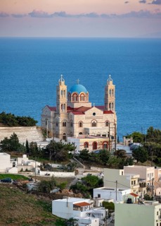 View of the Anastasi Church or Church of the Resurrection at sunset