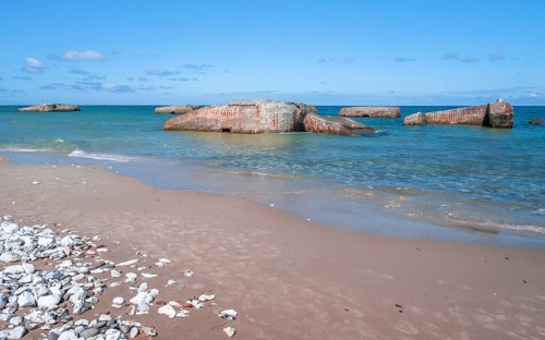 Bunkers on the beach