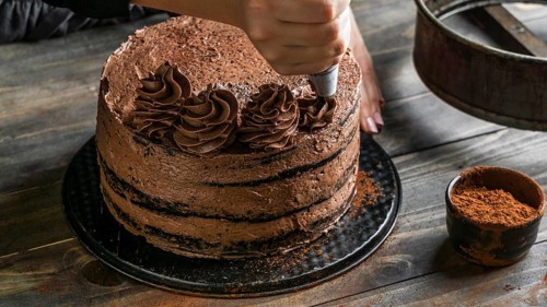 Delicious chocolate cake