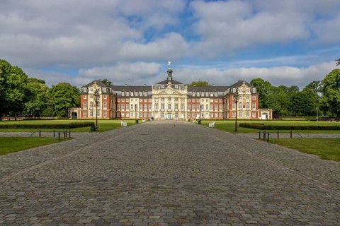 Muenster Prince-Bishop's Palace in Baroque style