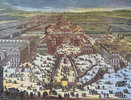 The Royal Palace of Versailles at the time of King Louis XIV