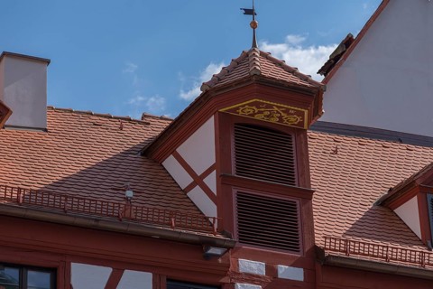 Historic roof elevator bay