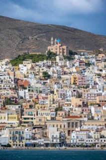 View of the town of Ermoupoli
