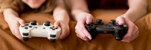 Close up games with joystick