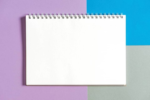 Spiral book colorful background