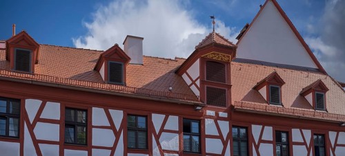 Historic roof elevator bay