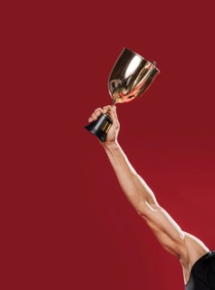 Close up trail trophy