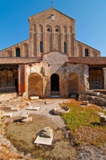 Venice Italy Torcello Church of Santa Fosca view