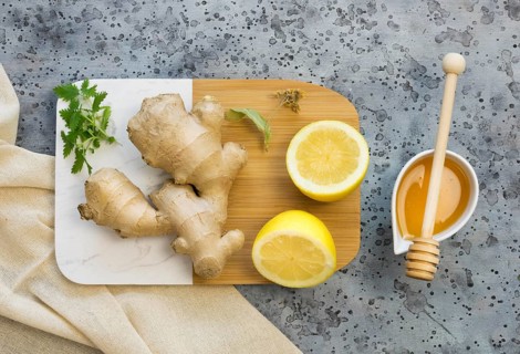 Flat lay medicinal spices herbs