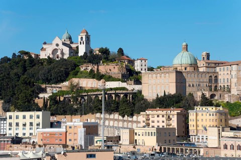 View of Ancona from the harbour