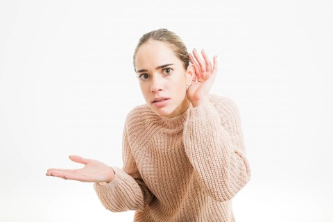 Woman listening