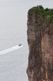 Steep cliff