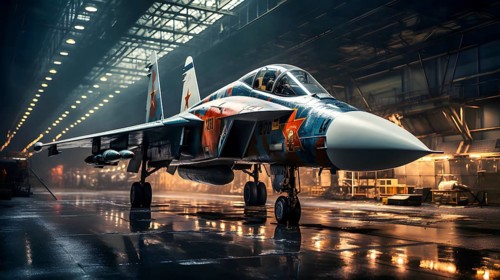 A Russian fighter jet