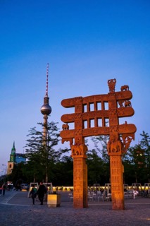 Replica of the Sanchi Gate at the Humboldt Forum