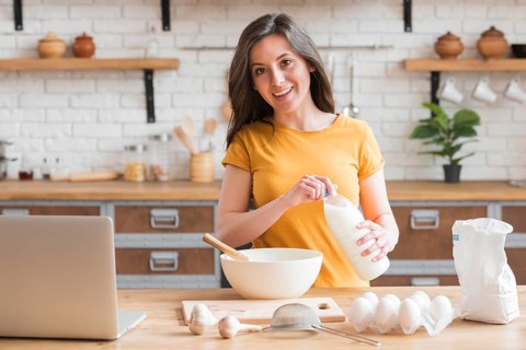 How cook e learning courses concept