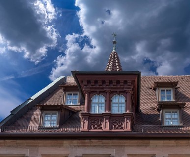 Historic ornamental bay window