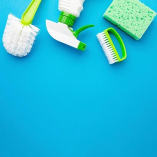 Hygiene kit with copy space