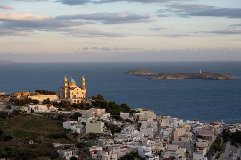 View of the Anastasi Church or Church of the Resurrection at sunset