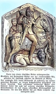 Tombstone of the Dalmatian Andes of the Claudian Ala in the Museum of Mainz