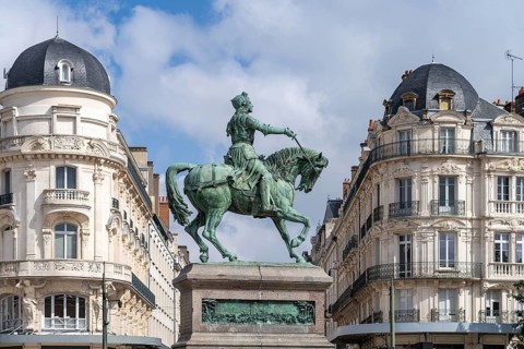 Equestrian statue of Joan of Arc in Place du Martroi