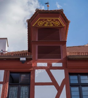 Historic roof elevator bay