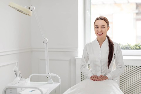 Beautician woman clinic